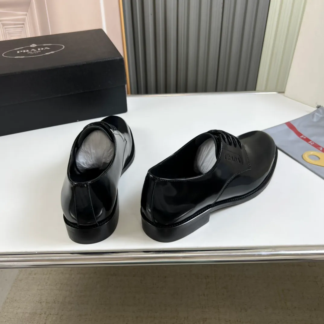 Men's shoes 💰520💰 Prada.PRADA men's business casual leather shoes, 1:1 shipment ⬆️Luxury and noble 👞All imported original brand leather, just to create a more comfortable wearing experience, upper: original open edge beaded cowhide ➕Imported full cow lining, original outsole ✔️36-45 (45 non-returnable)